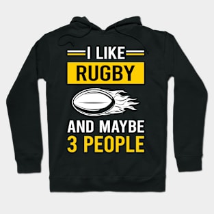 3 People Rugby Hoodie